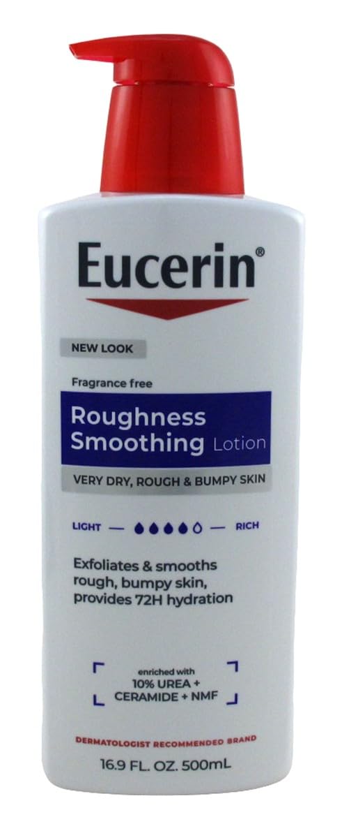 Eucerin Lotion Roughness Smoothing Dry Skin 16.9 Ounce (Pack of 3)