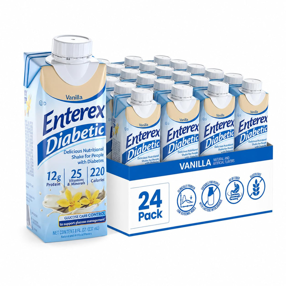 Nutritional Shake, Vanilla, 8 fl oz Carton, 24 Count