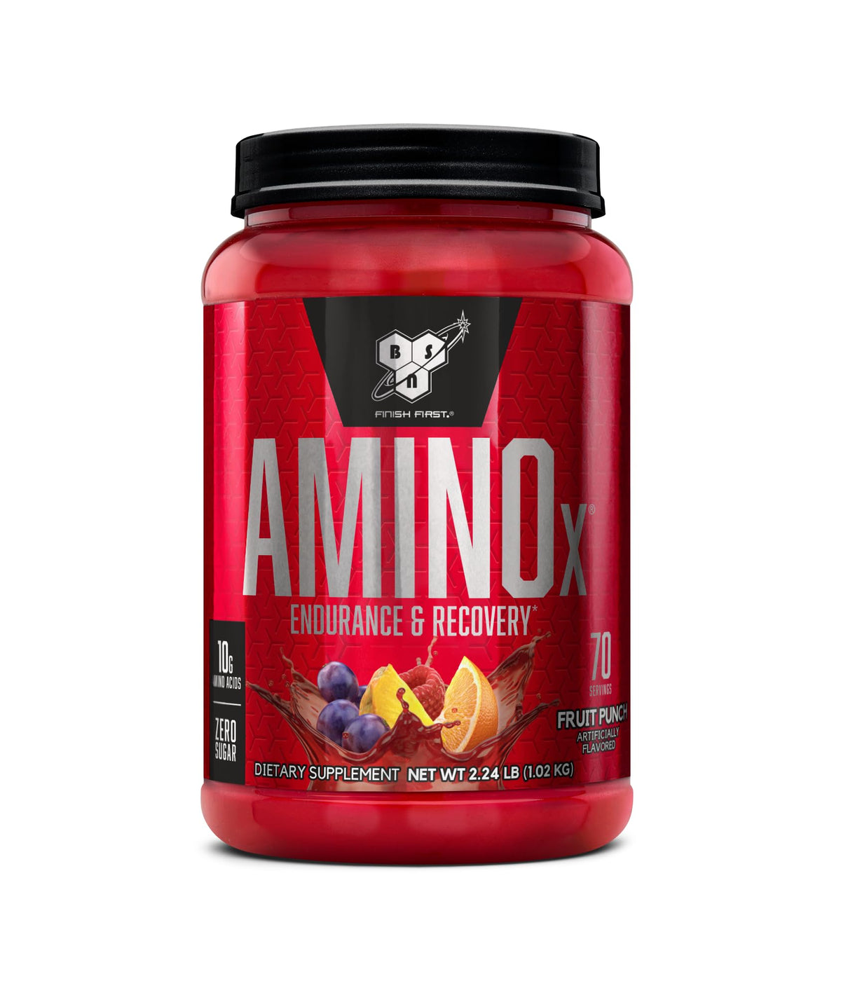 BSN Amino X BCAAs Recovery Powder, Caffeine Free, Watermelon, 70 Servings