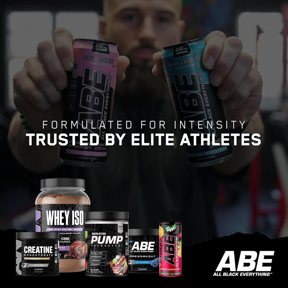 All Black Everything Performance Energy Drink | Zero Calories, Sugar Free | 200mg Caffeine | Beta Alanine & Citrulline | Pre-Workout Sport Drink for Men & Women | Cherry Millions | 12 Pack