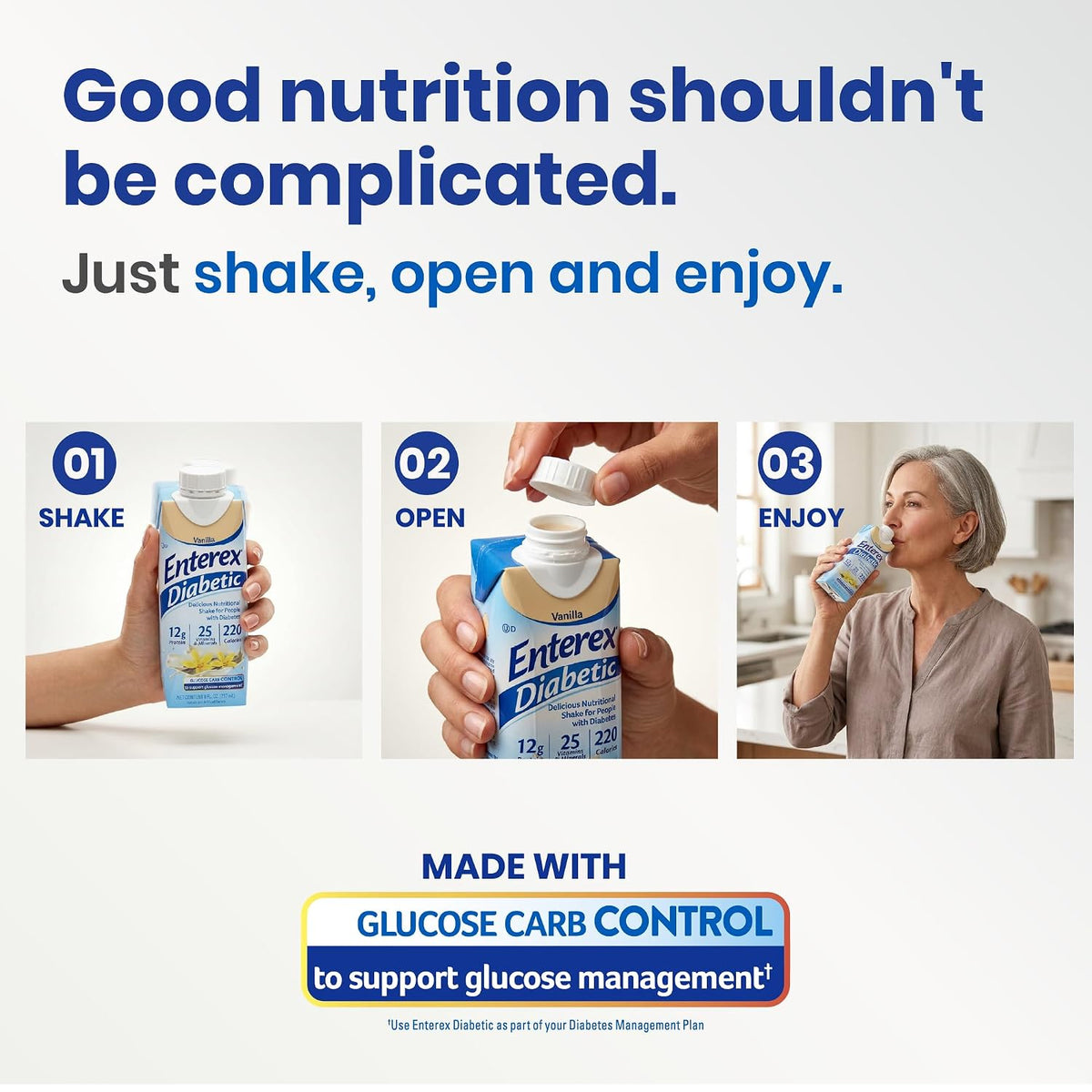Nutritional Shake, Vanilla, 8 fl oz Carton, 24 Count