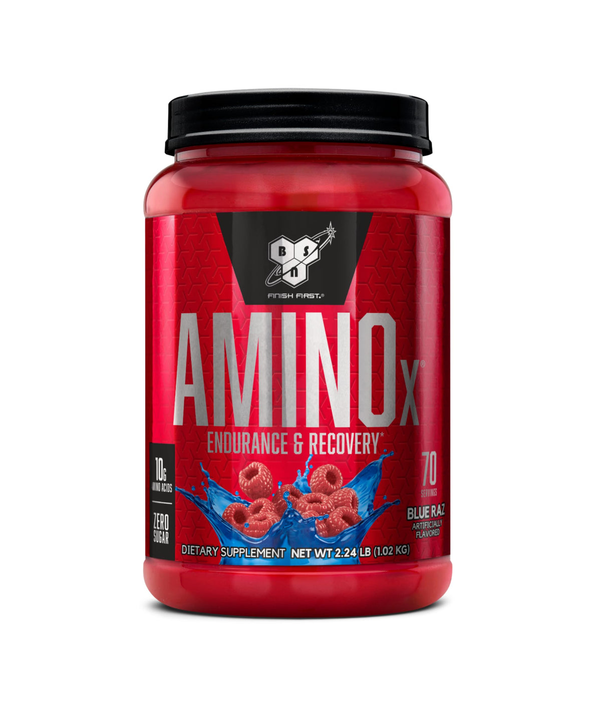 BSN Amino X BCAAs Recovery Powder, Caffeine Free, Watermelon, 70 Servings