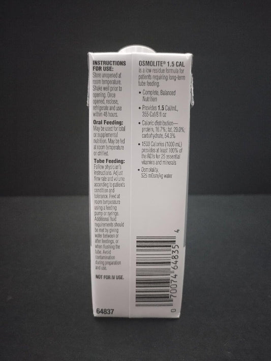 1.5 Cal Unflavored High-Protein, High-Calorie Nutrition 8 oz Cans - Case of 24 (Model 57469)