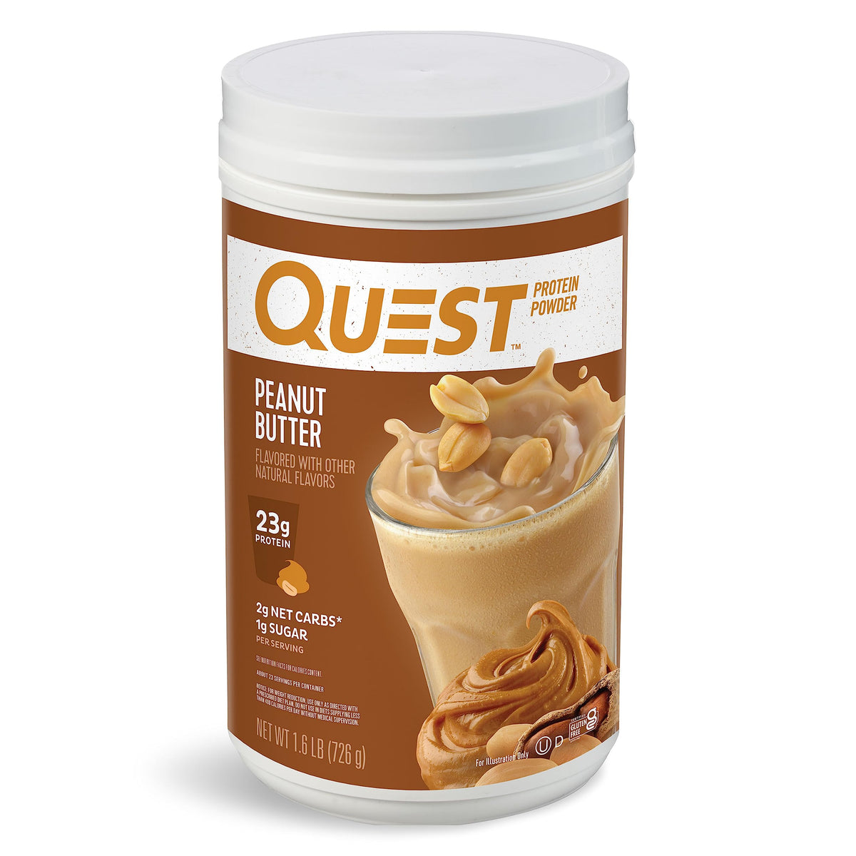 Quest Nutrition Vanilla Milkshake Protein Powder, 24g of Protein, 1g of Sugar, Low Carb, Gluten Free, 3 Pound, 43 Servings