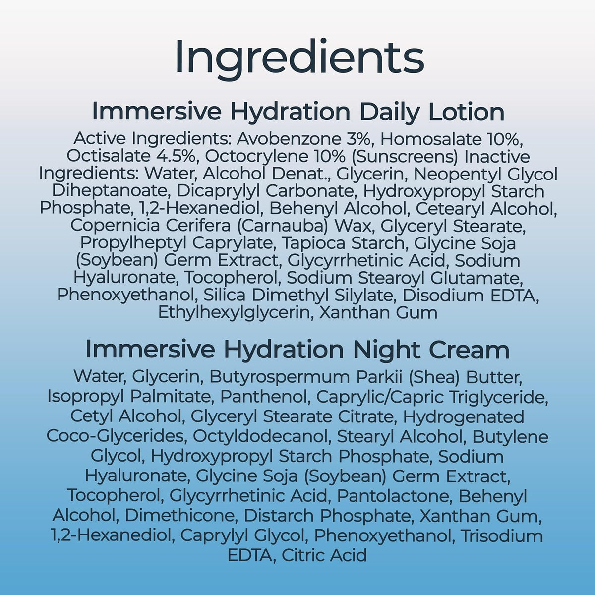 Eucerin Face Immersive Hydration Skin Care Set, Daily Face Lotion with SPF 30 (2.5 Fl Oz) + Night Cream with Hyaluronic Acid (2.5 Oz), Facial Moisturizer Improves the Look of Fine Lines and Wrinkles