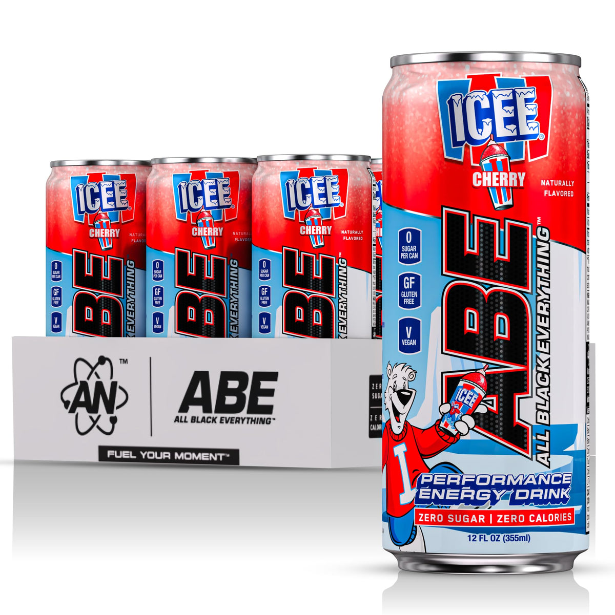 All Black Everything Performance Energy Drink | Zero Calories, Sugar Free | 200mg Caffeine | Beta Alanine & Citrulline | Pre-Workout Sport Drink for Men & Women | Cherry Millions | 12 Pack